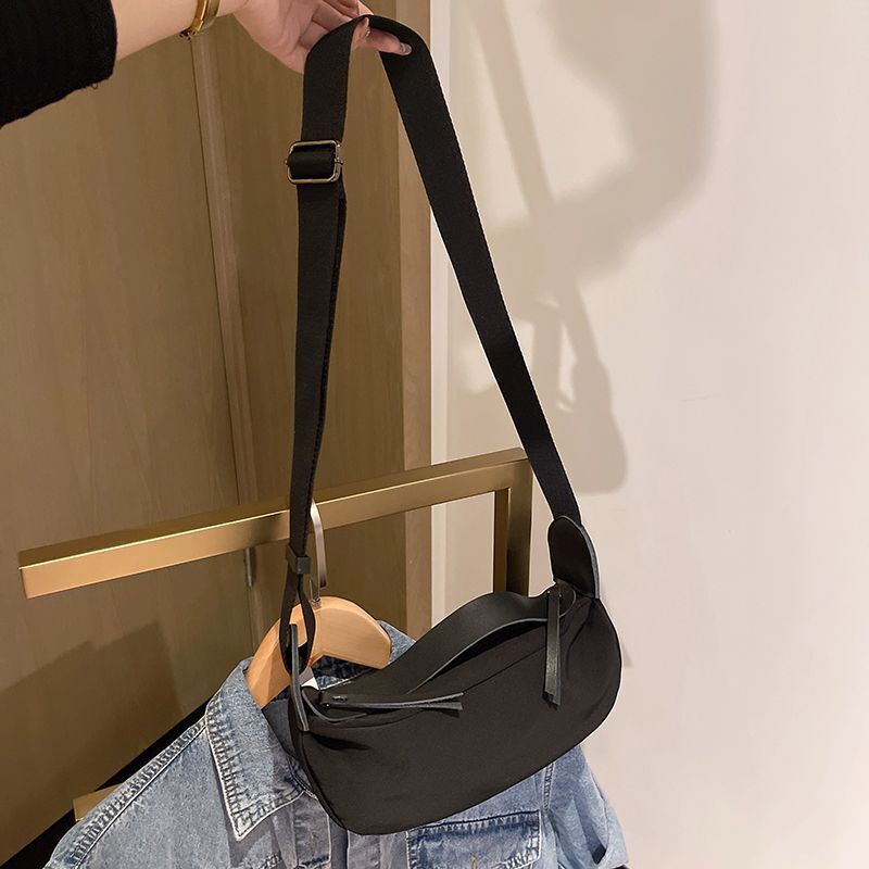 Oxford Cloth Crossbody Bag Versatile Shoulder Bags Dumpling Purse 30*12*10 CM