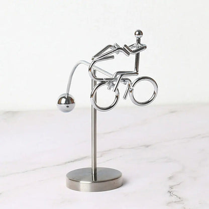Balance Toys Ornaments Stainless Steel Swing Tumbler Rotating Kinetic Home Decor