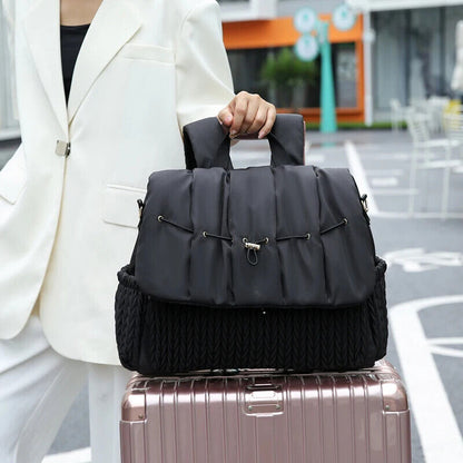Cloth Portable Multifunctional Mother Backpack, Mother Double Baby Diaper Bag