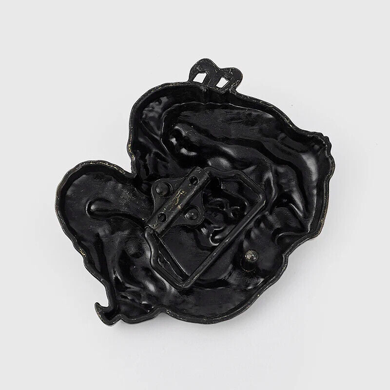 Men Belt Buckle Metal Tiger Chinese Dragon Shape DIY Craft Accessories 5.2x7.7cm