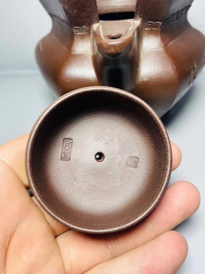 Vintage Chinese Yixing Purple Clay Teapot Zisha Ceremony Collectible Rare Large