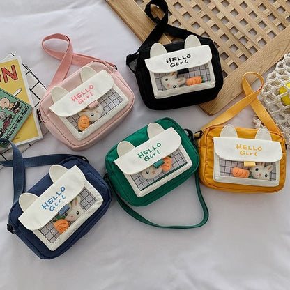 Canvas Bag Messenger Bag Shoulder Purse Shopping Handbag Crossbody 21*16*6.5 CM