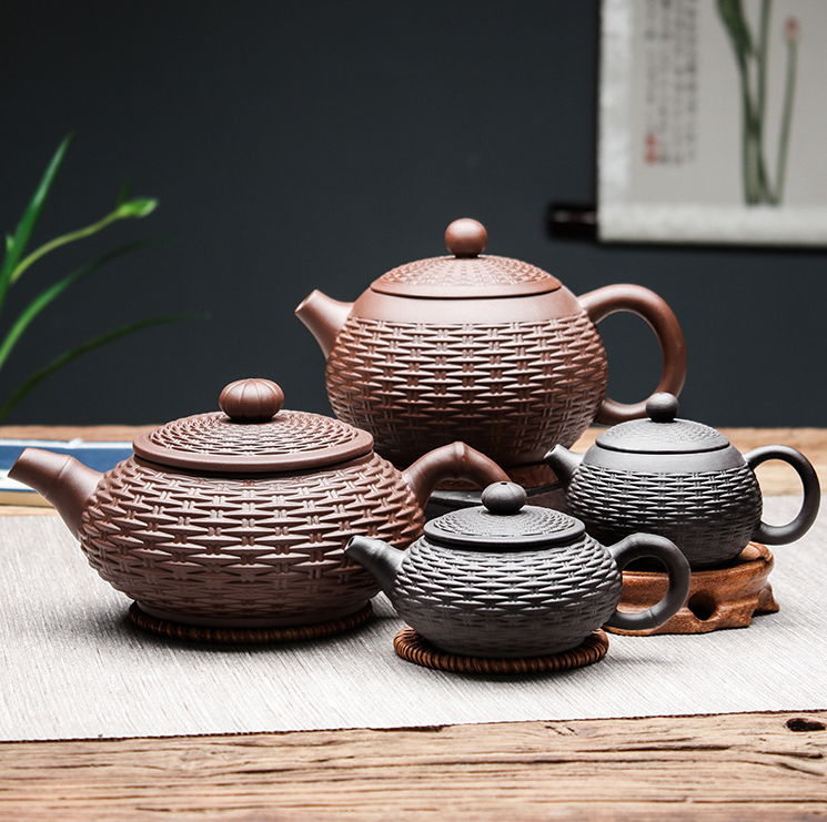 Chinese Yixing purple clay teapot (pure handmade Xishi teapot)