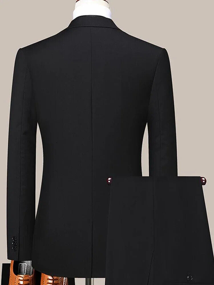 Men's Suit Business Office Worker Dress Wedding Banquet Suit Dress Two-piece
