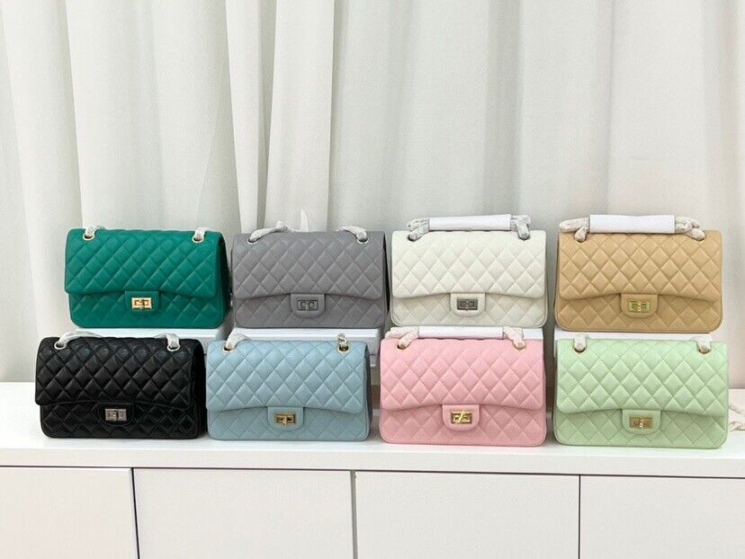 Timeless Women's Leather Tote Quilted Crossbody Shoulder Bag Flap Chain Bag