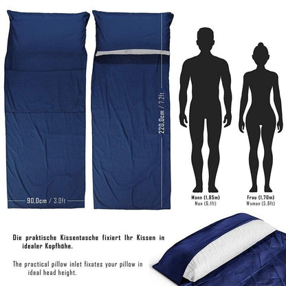 Sleeping Bag Liner Travel Bed Sack Lightweight Sleep Bag Liners Traveling