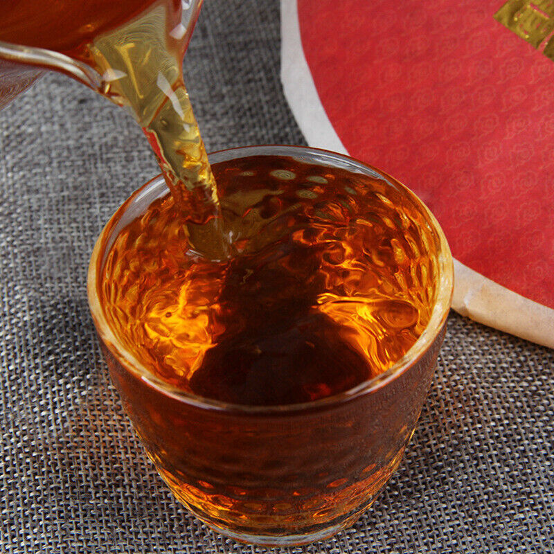 357g Yunnan Old Tree Black Chinese Tea Dianhong Feng Qing Red Black Tea Cake