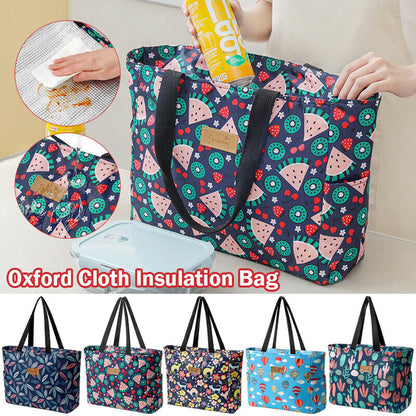 Outdoor Travel Picnic Bag Big Insulation Bag Waterproof Ice Bag Bento Bag Oxford