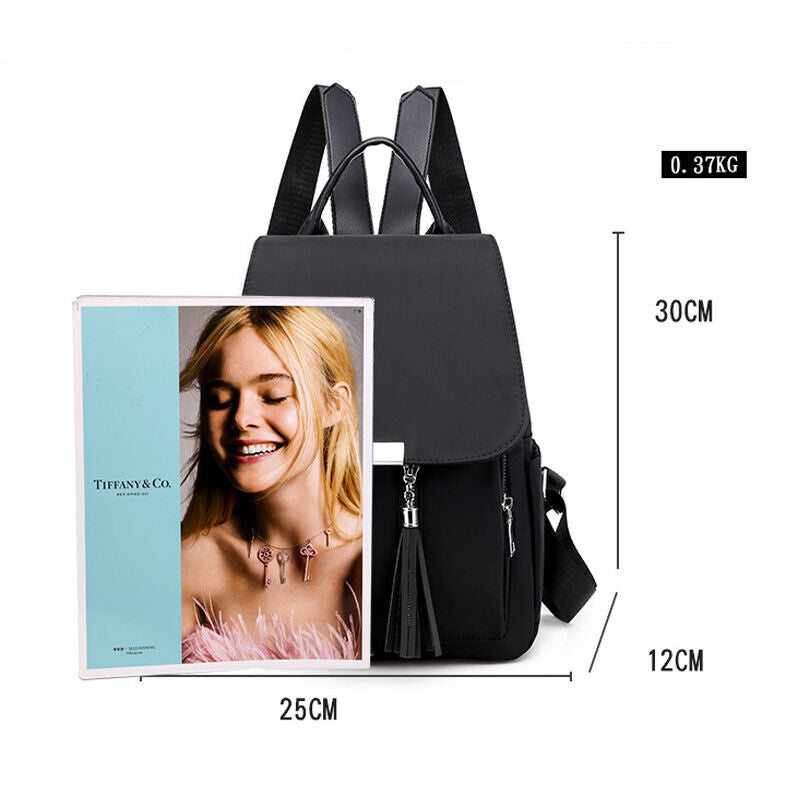 Women's Backpack PU Oxford Shoulder Bag Handbags Rucksack School Travel Backbag