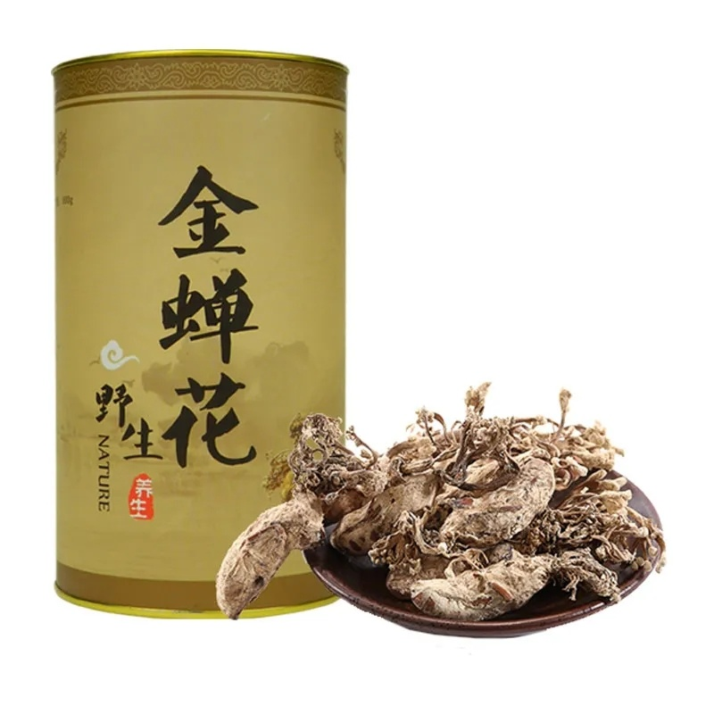 Golden Cicada Flower Isaria cicadae Miq Big Cordyceps Sinensis 100g/3.52oz