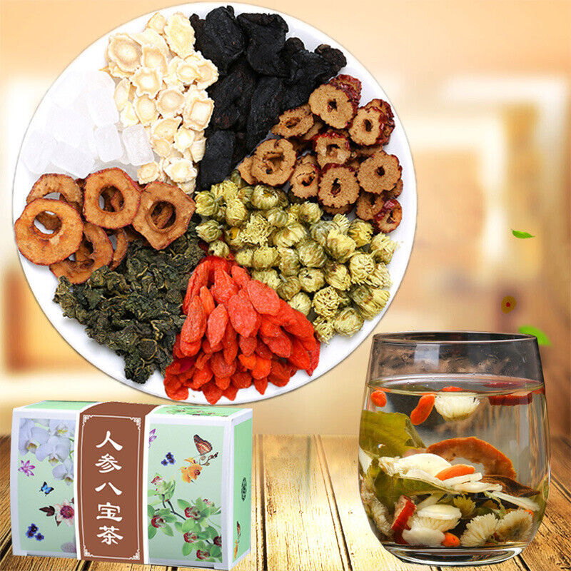 Shanzha Taiju Hongzao Huangjing Gouqi Herb Tea Ginseng Eight Treasure Tea 120g