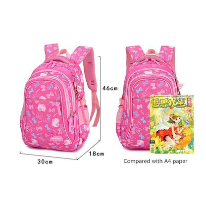3pcs/set Print School Bags Girls Primary School Bags Kids Student Backpack