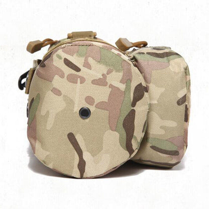Tactical Molle Water Bottle Pouch Kettle Climbing Waist Shoulder Bag Outdoor