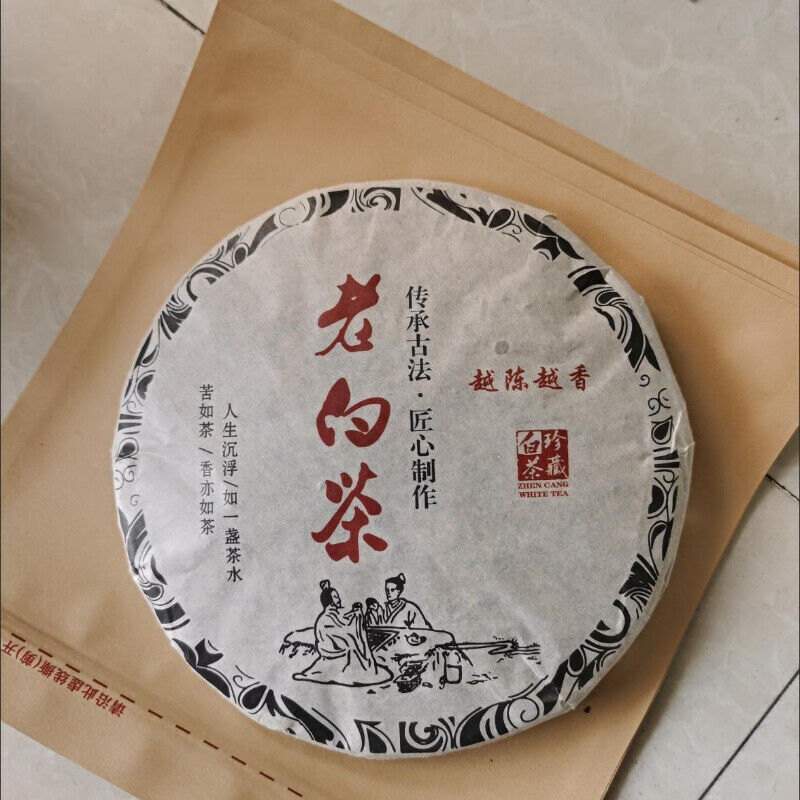 Old White Peony Tea Cake Organic Fuding Shoumei Bai Mu Dan Organic White Tea300g