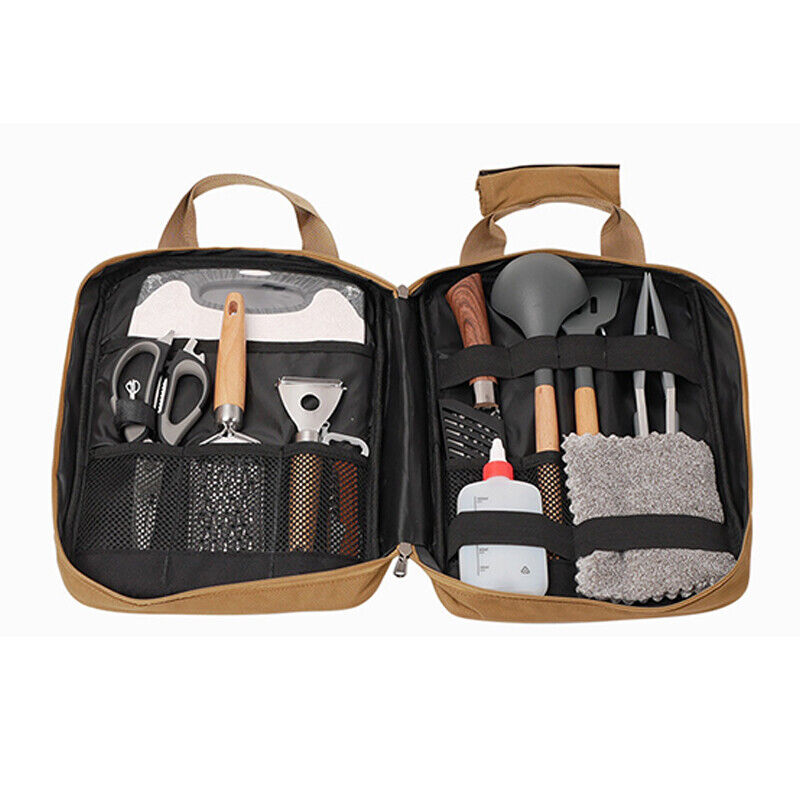 Outdoor Camping Cookware Storage Bag Picnic Tools Scissors Organizer Handbag New