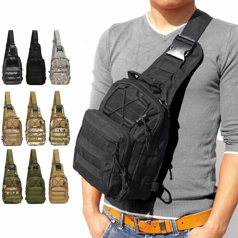 Outdoor Chest Bag Climbing Trekking Backpack Tactical Hiking Camping Hunting