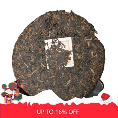 357g/12.59oz Pu-Erh Ripe Tea Cake Healthy Premium Old Pu'er Tea Black Tea