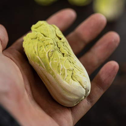 Purple Clay Chinese Cabbage Tea Pet Ornament from Yixing