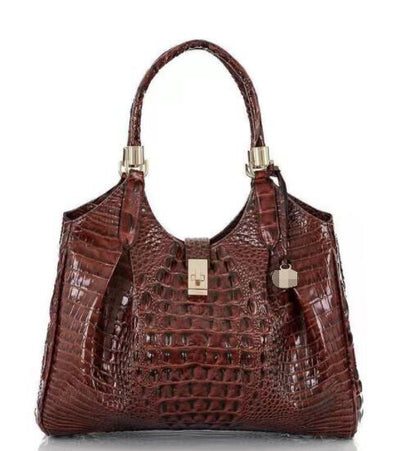 Women Patent Leather Crocodile Handbag Sling Satchel Tote Shoulder Bag Party Bag