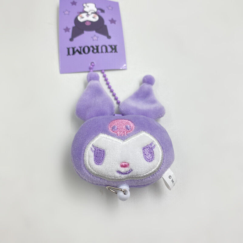 Sanrio Kuromi Cute Drawstring Plush Doll Bag Small Pendant Keychain