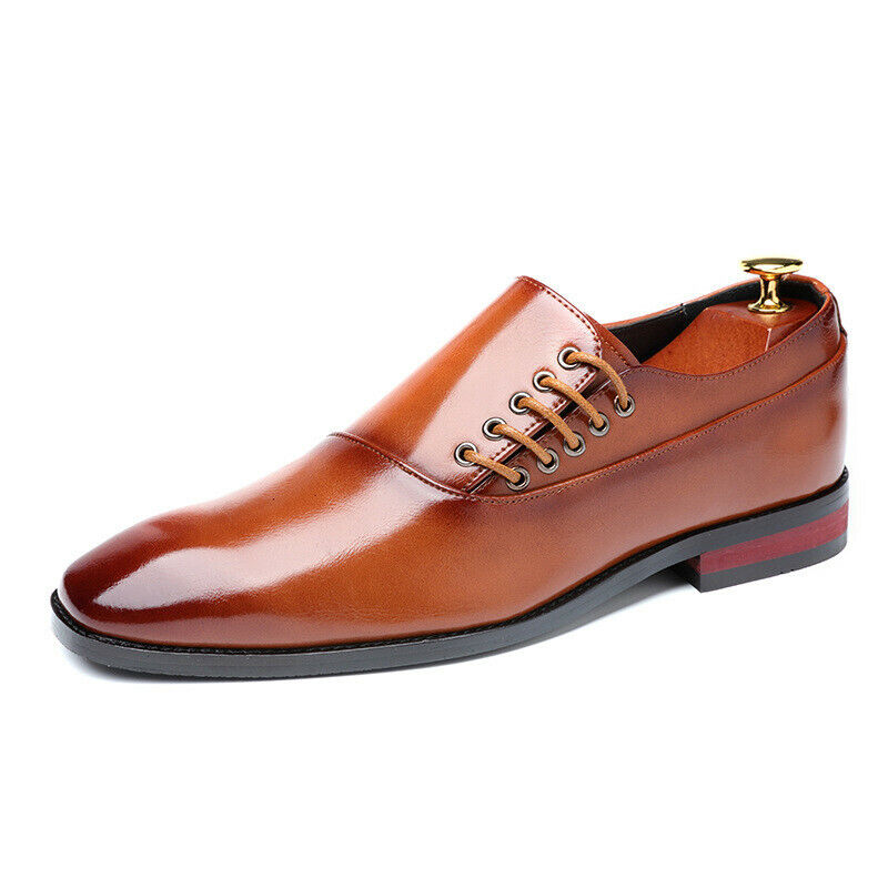 Mens Oxfords Casual Shoes Work Dress Business Square Toe Slip On Loafers Formal