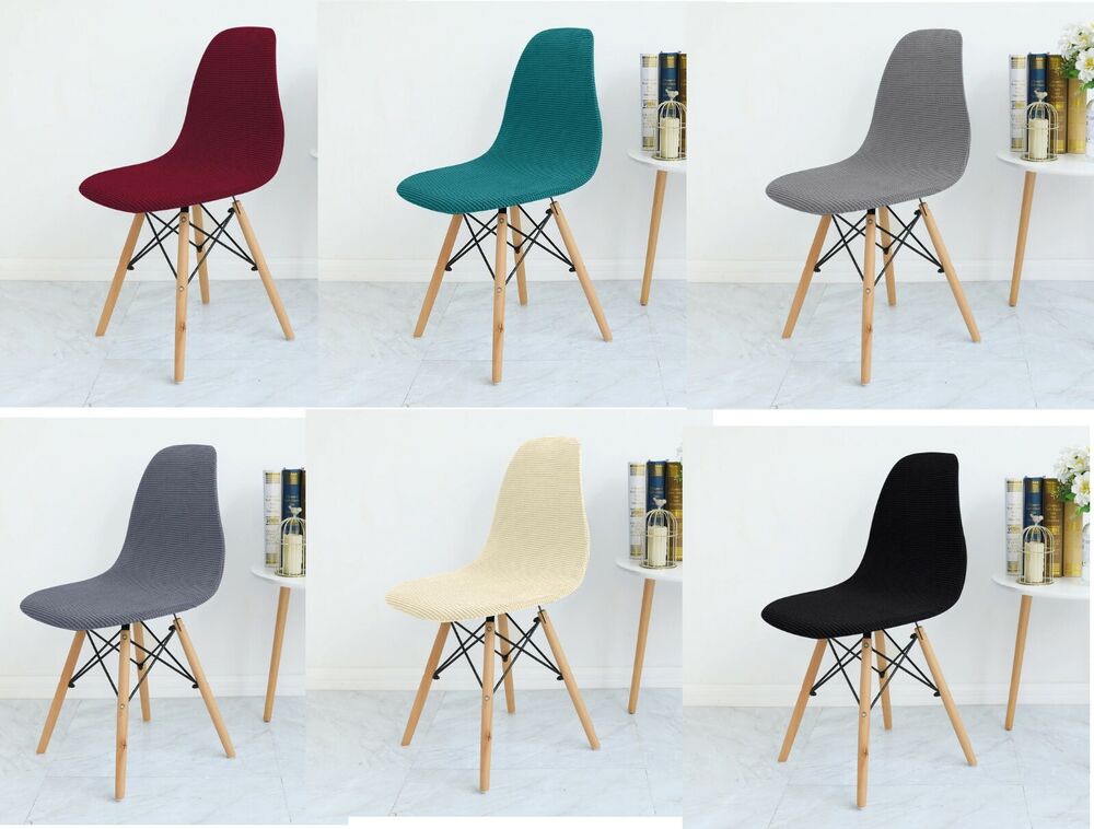 1/2/4/6 Pcs/Set Seat Cover For Eames Armless Chair Washable Removable Slipcovers