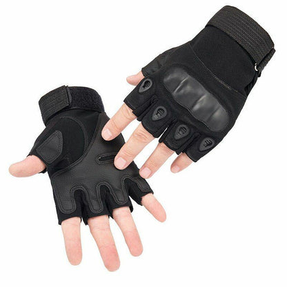 Half-finger Gloves Hiking Anti-slip Riding Fighting Hunting Paintball Outdoor XL