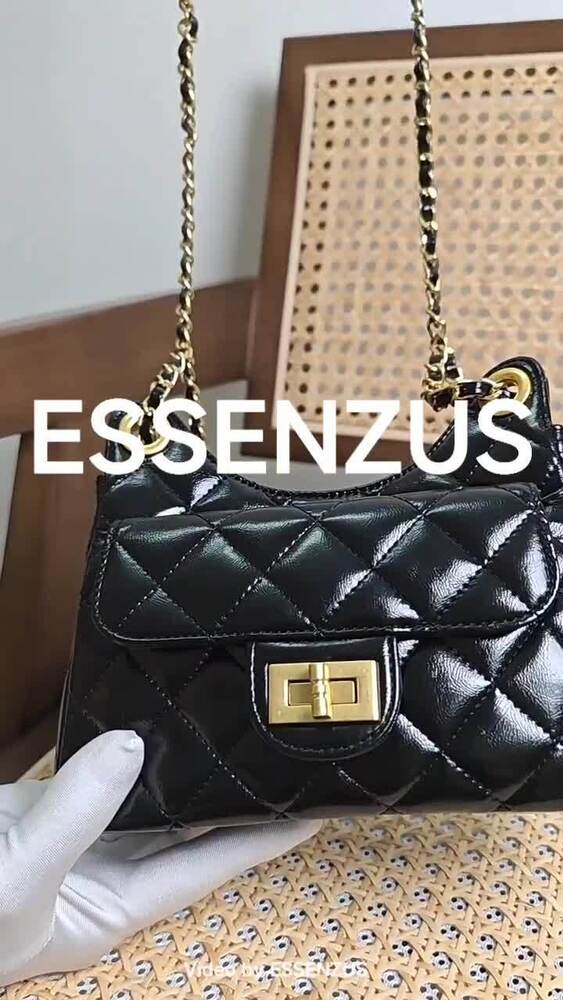 Small Mini Quilted Real Leather Shoulder Bag Hobo Crossbody Clutch Purse Chain
