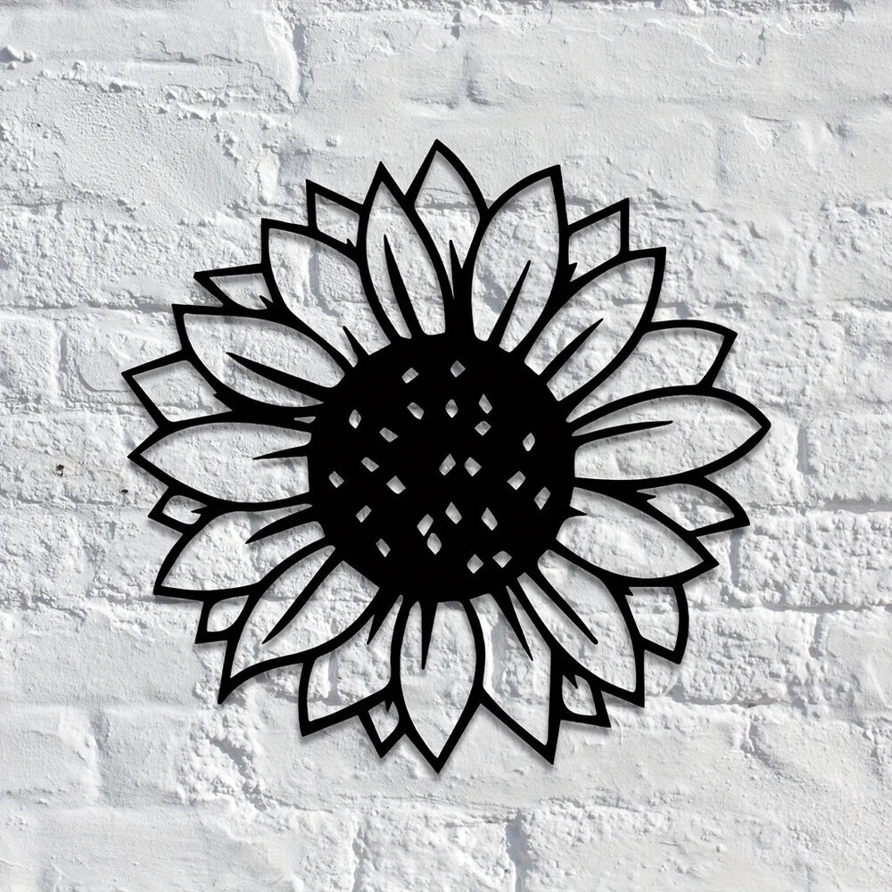 Add a Touch of Sunshine to Any Room with This Trendy Metal Sunflower Wall Art
