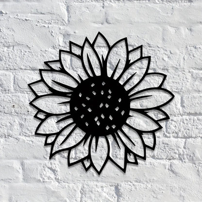 Add a Touch of Sunshine to Any Room with This Trendy Metal Sunflower Wall Art
