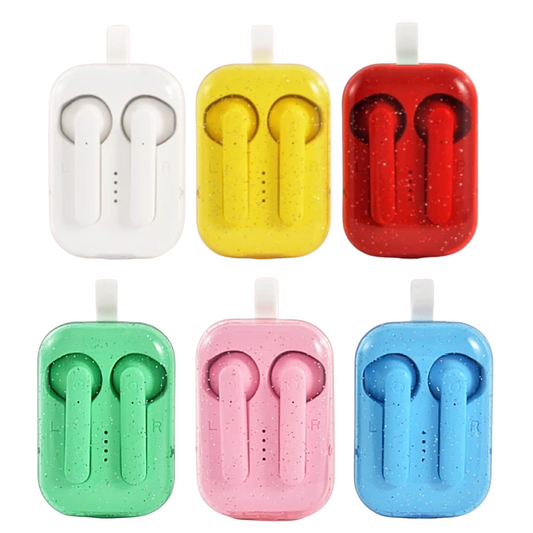 keychain Wireless Bluetooth Headphones Mini Portable Earbuds in-ear Candy Girl