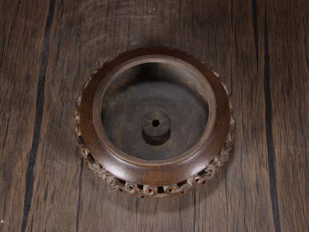 antique censer buddha incense holder burner chinese yixing purple clay zisha ART