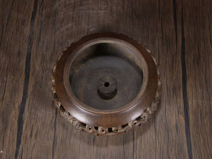 antique censer buddha incense holder burner chinese yixing purple clay zisha ART