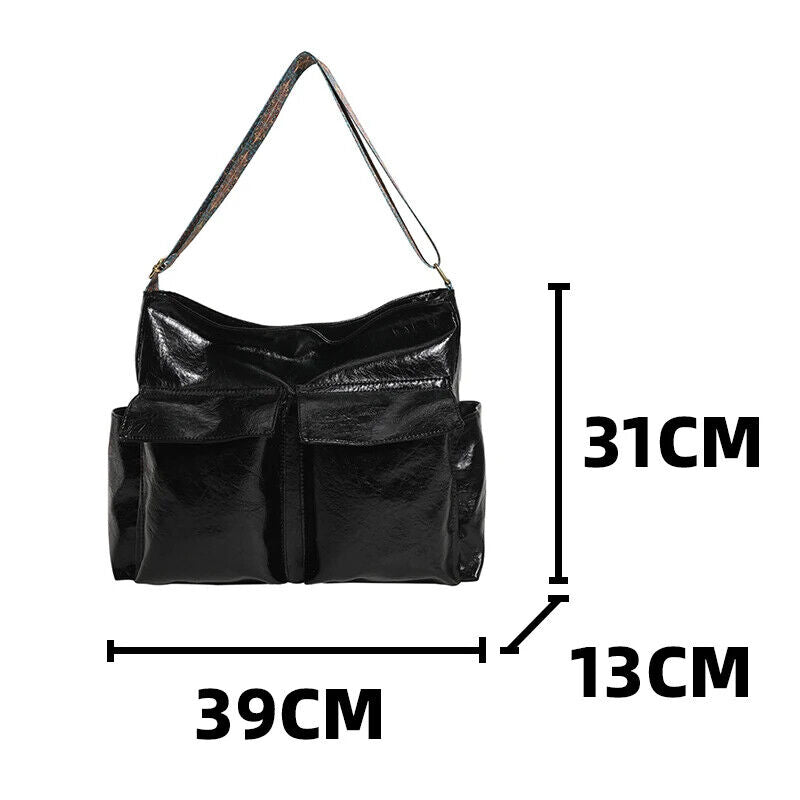 Bag Pu Leather Multi Pocket Women's Handbag Shoulder Bags