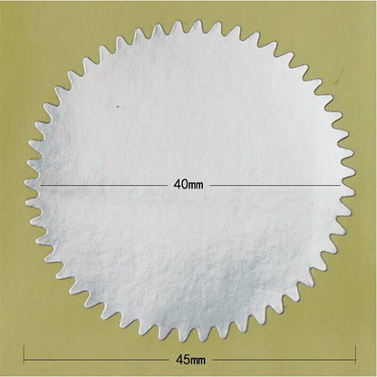 Scrapbooking Stickers 100Pcs Silver Gold Sticky Notes Package Embosser Seal 45mm