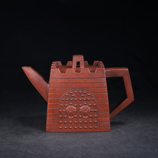 Chinese Yixing Zisha Clay Handmade Exquisite Teapot （长城 底款：徐汉棠）