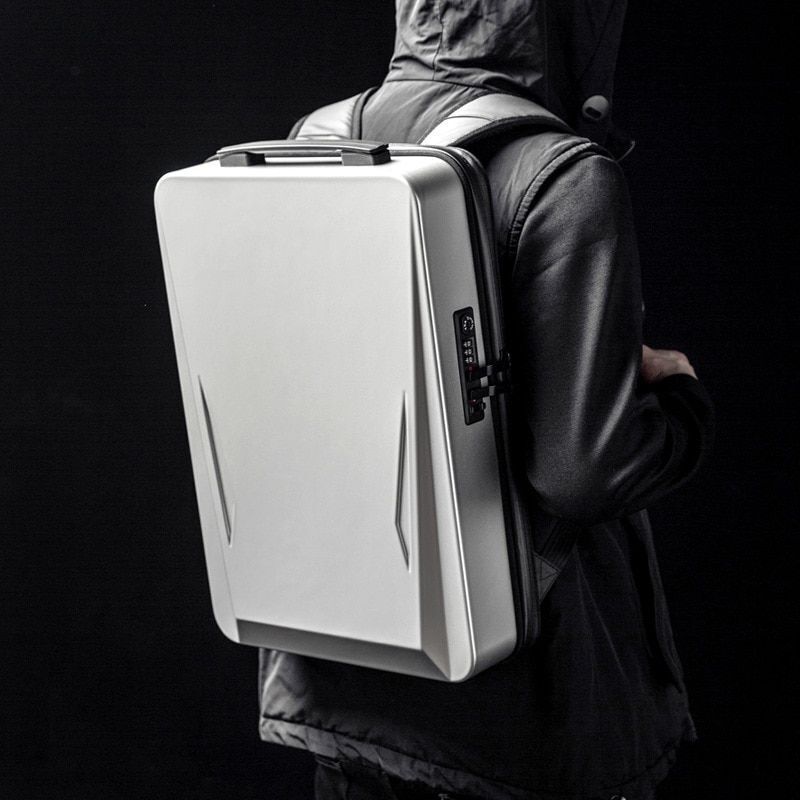 Anti-theft 17.3" Laptop Backpack Hard Shell Notebook USB Waterproof Travel Bags