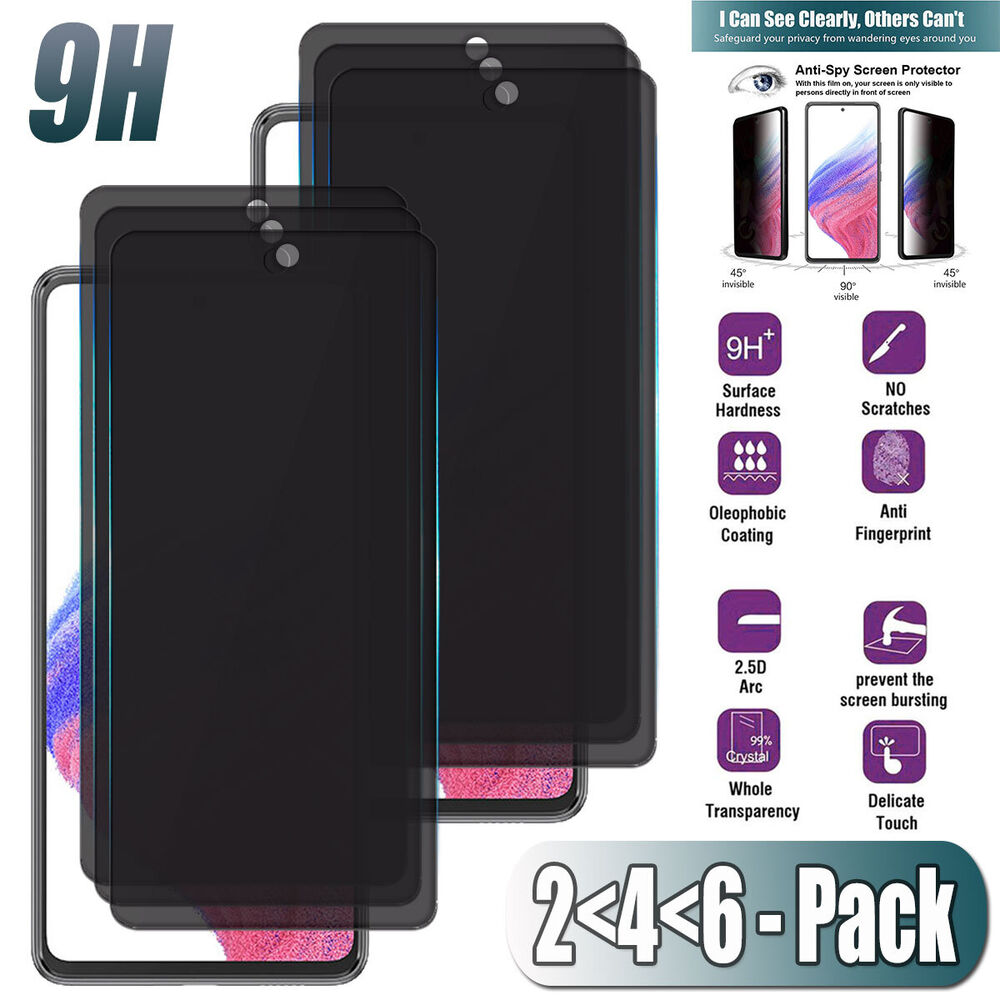 For Samsung Galaxy A53 5G Privacy Slim Tempered Glass Anti-Spy Screen Protector