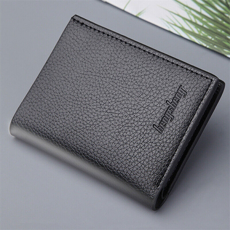 Men's Short Vertical Wallet Bank Card Package Purse ID Card Bag Holder Purses