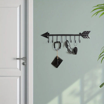 Wall Mounted Arrow Shaped Key Holder, Decorative Key Holder, Household Organizer