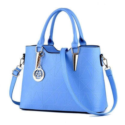Women's Ladies Handbag PU Leather Tote Cross Body Shoulder Bag Purse Satchel Bag