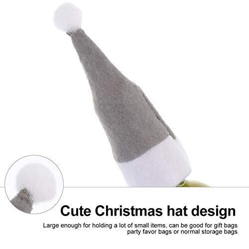 DOITOOL 24pcs Christmas Cutlery Set Tableware Bag 12x6x0.5cm, Grey
