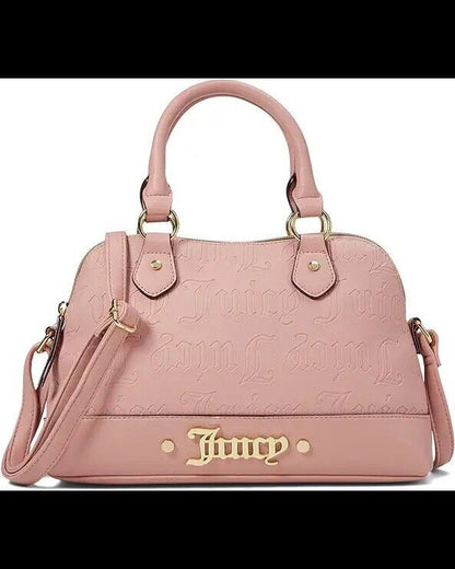 NEW! Juicy Couture Cool Collar Satchel Pink Taffy Bestseller Bag Gift