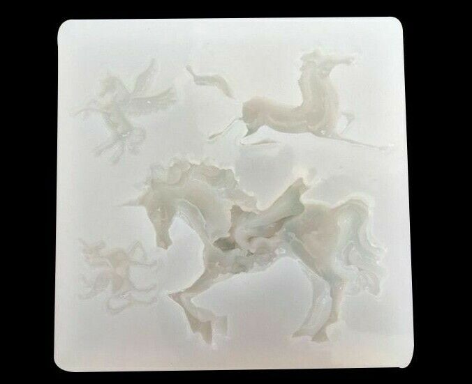 Big Unicorn Horse Silicone Mold 5x7cm Resin Liquid DIY Jewelry Charm Making Tool