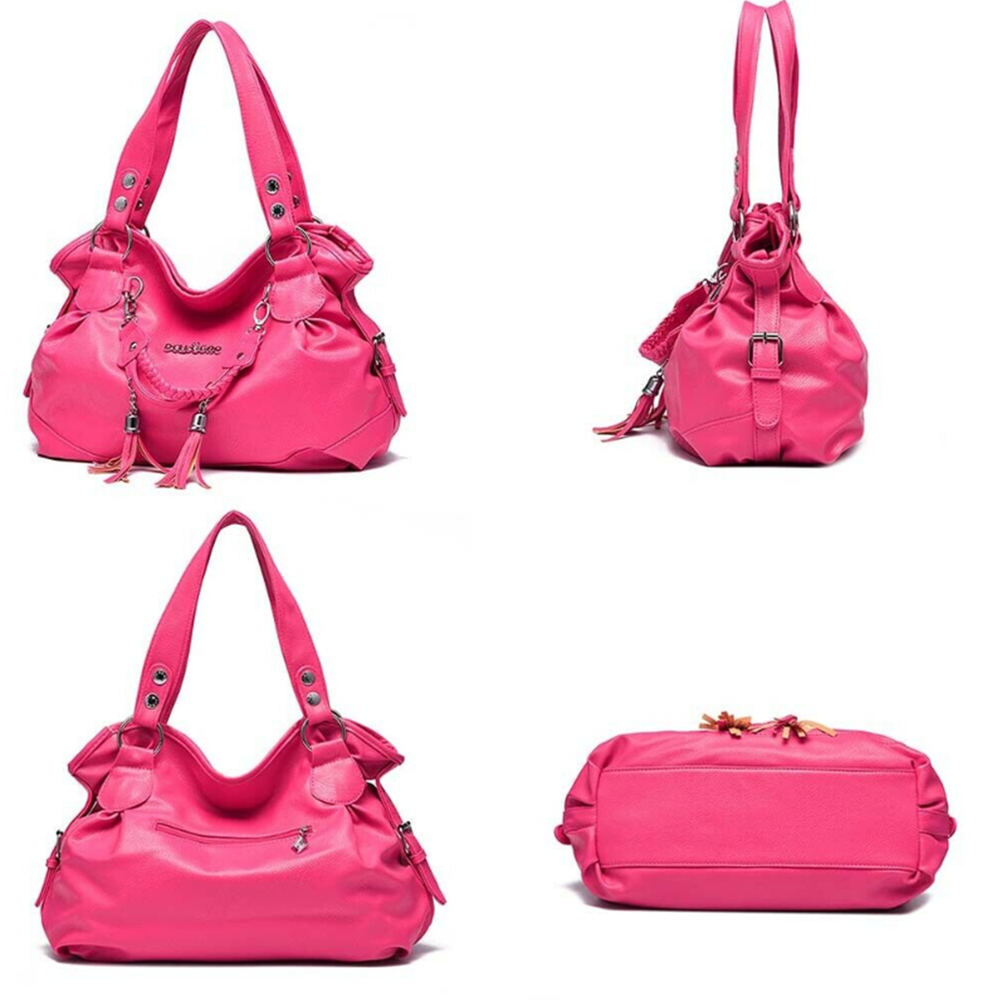 Womens Ladies PU Leather Handbags Shoulder Messenger Satchel Tote Crossbody Bags