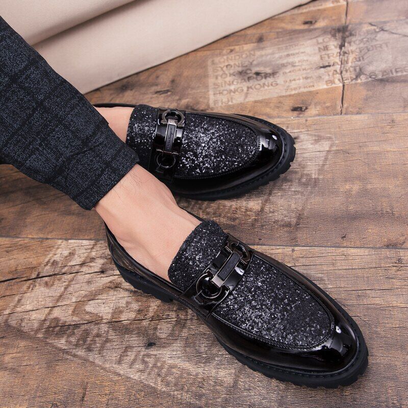 Men Shoes Gold Silver Men Casual Shoes Outdoor Slip on Party Club Shoes Men