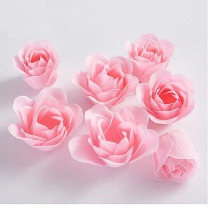 Bath Soap 81Pcs Lot Rose Flower Body Floral Scented Valentines Day Gift Holding