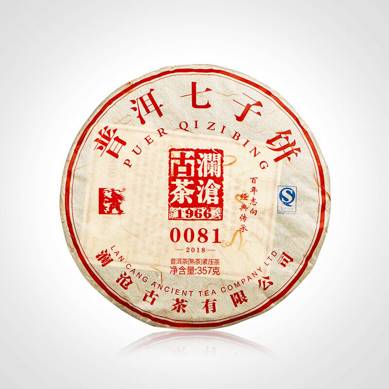 LAN CANG ANCIENT TEA Brand 0081 Pu-erh Tea Cake 2018 357g Ripe Puer Pu'er Shu