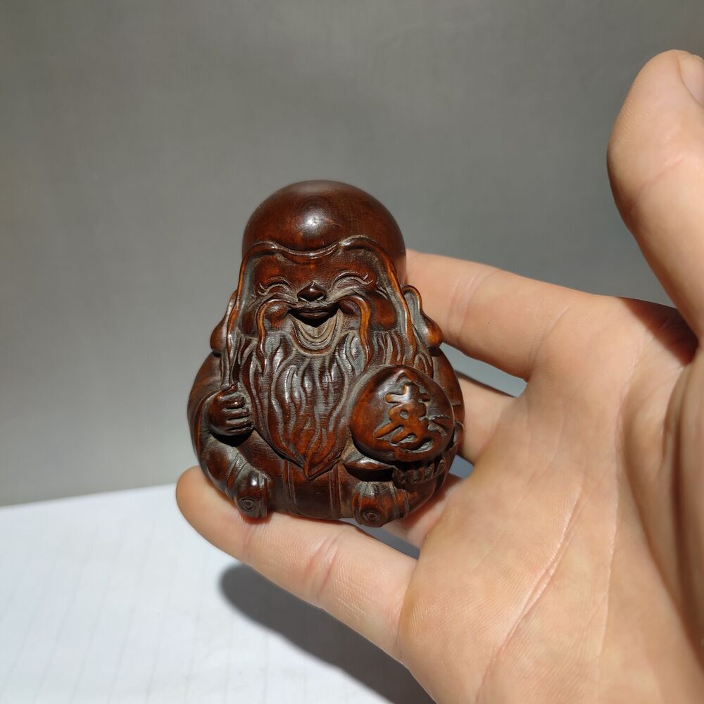 vintage buddha antique wood carved figures children gift wooden statue carving