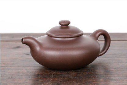 240cc Handmade Purple Clay Tea Pot in Yixing, China, BianYu Hu Gongfu Tea Pot-